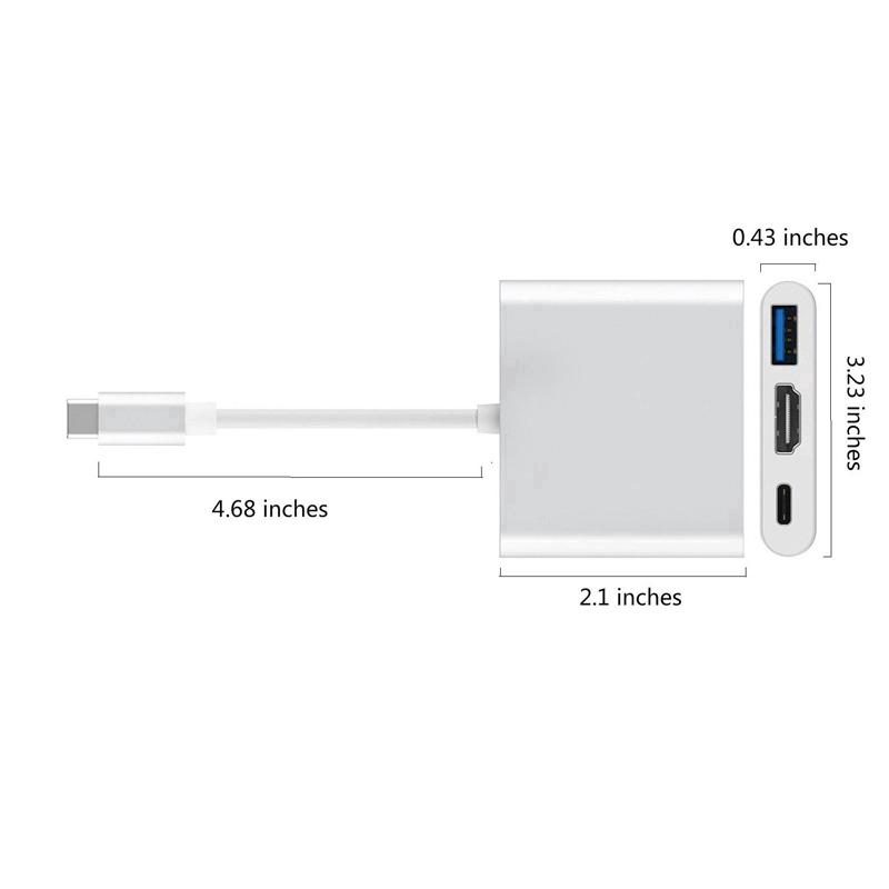 Bộ chuyển đổi cổng USB-C sang 4K HDMI USB 3.0