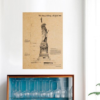 Sticker hình tháp Eiffel phong cách cổ điển