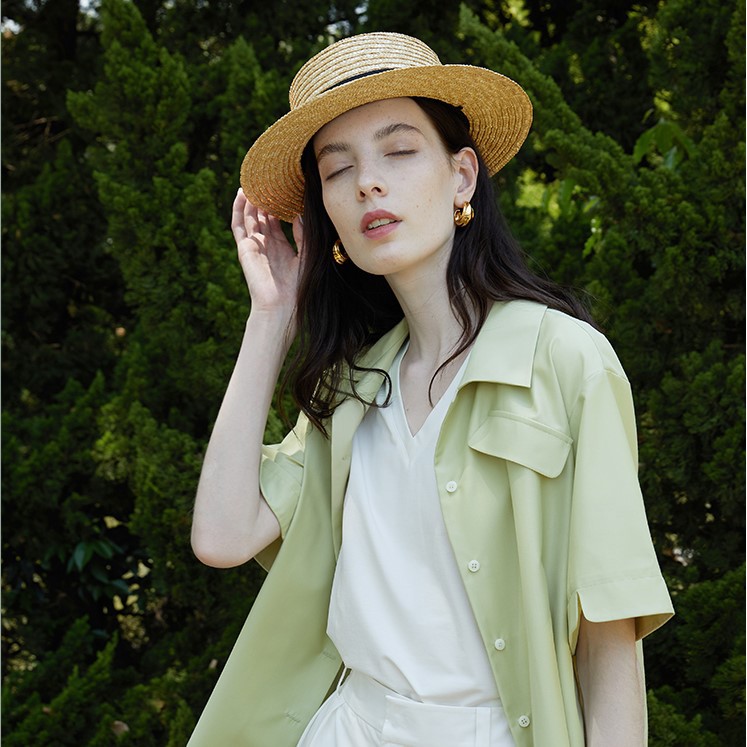 Áo thun Cổ TIM MÀU TRẮNG, 100% Cotton Sang Mịn giải nhiệt mùa hè thấm hút mồ hôi  [A197]