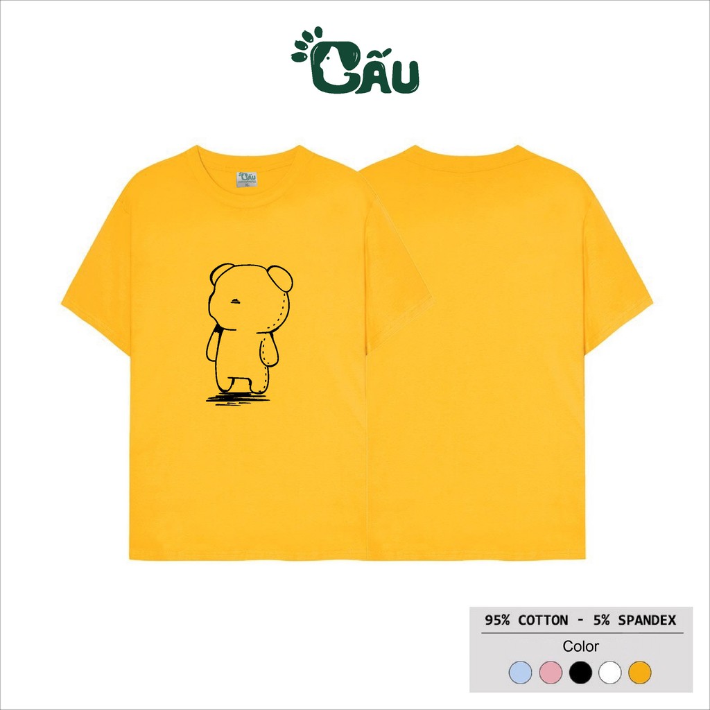 Áo thun tay lỡ Gấu 194 Unisex from rộng Local Brand vải coton cao cấp dày dặn, co dãn - Gấu Xấu Xí | BigBuy360 - bigbuy360.vn