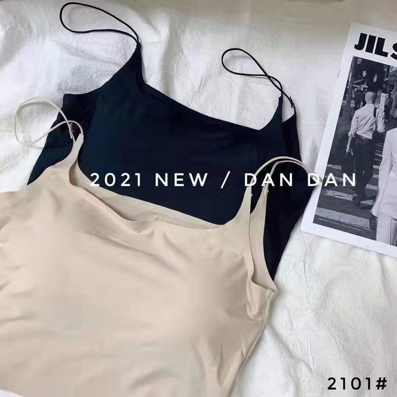 Áo Ngực Bra Nữ 2 Dây Sợi Bún Có Đệm Nâng Ngực Chất Đúc Thun Mát Lạnh Mặc Thoải Mái Cho Bạn Nữ 2101