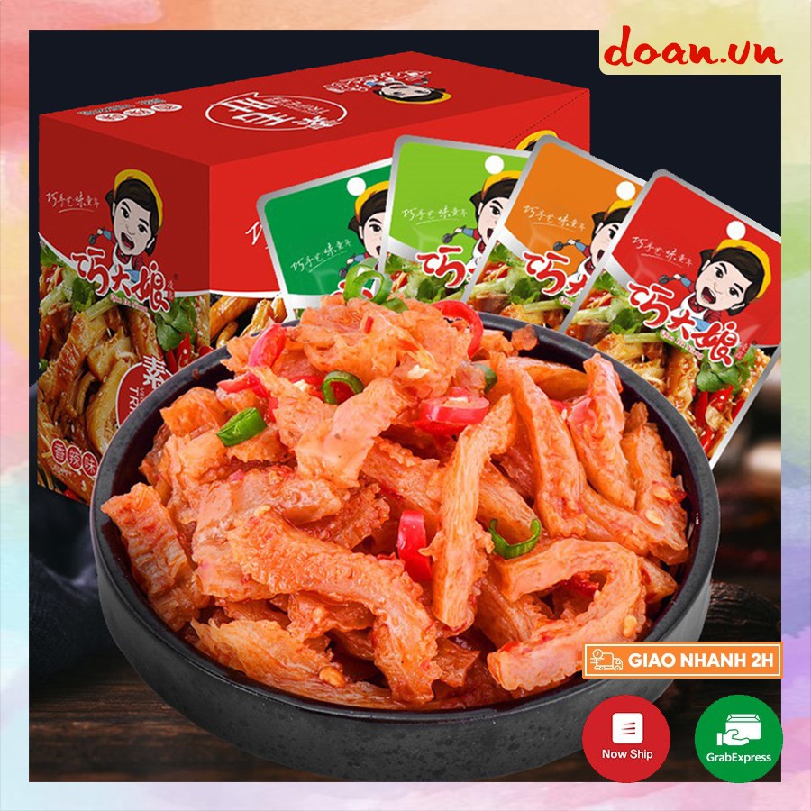 SỨA CAY - KHOAI NƯA CAY SỢI, sách bò chay cay thơm ngon