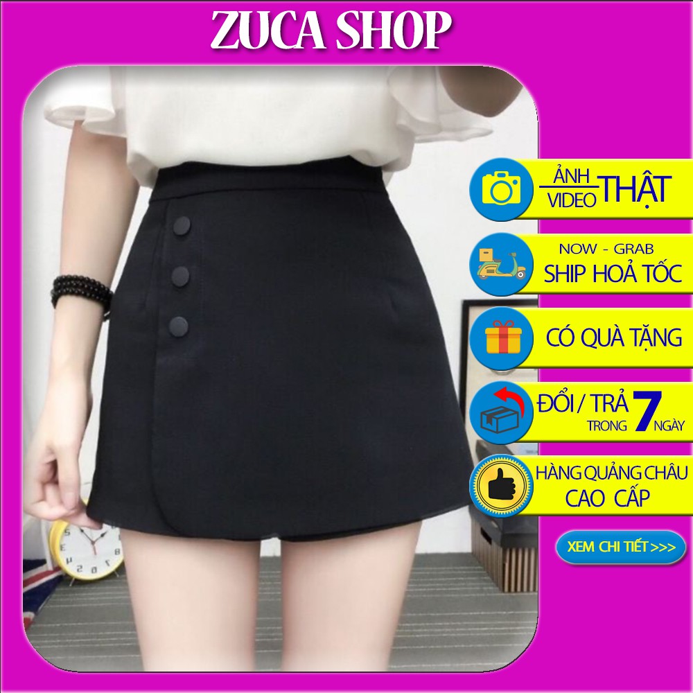 Quần đùi váy phối cúc - Quần giả váy siêu hot | BigBuy360 - bigbuy360.vn