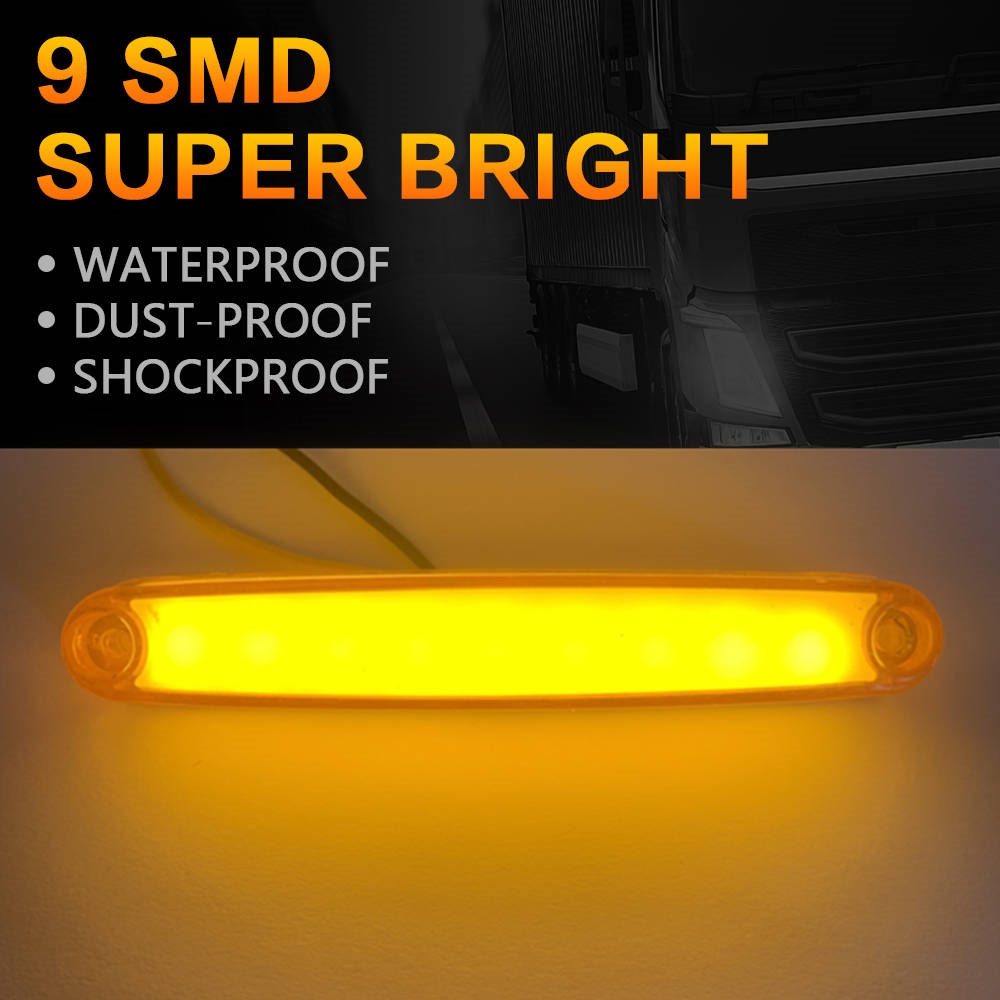 Truck dedicated 12v 24v 9 led signal lamp mDjQ