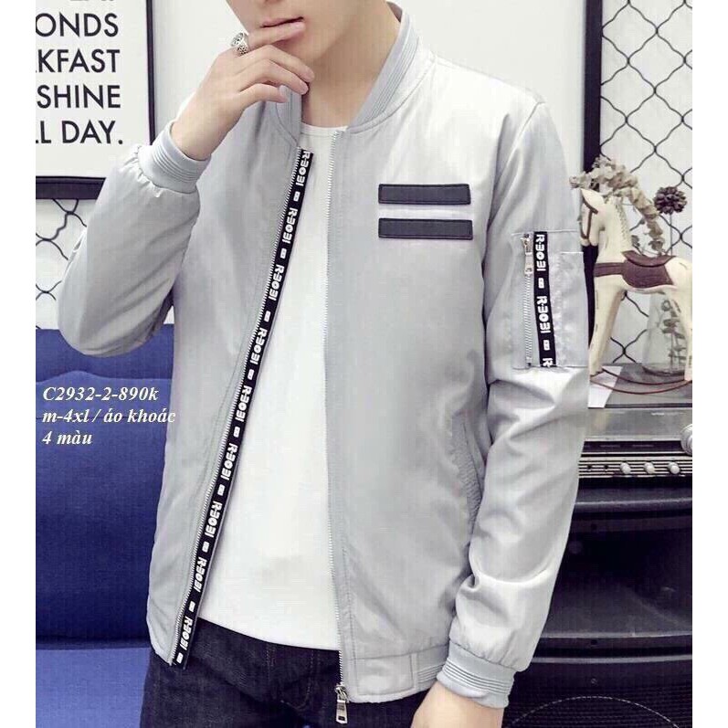 Áo khoác dù hai lớp in