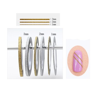 Cuộn băng dính 3D 6 màu dùng để làm nail