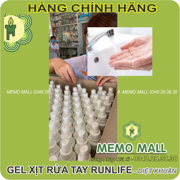 GEL RỬA TAY RUNLIFE diệt khuẩn và phòng ngừa dịch bệnh