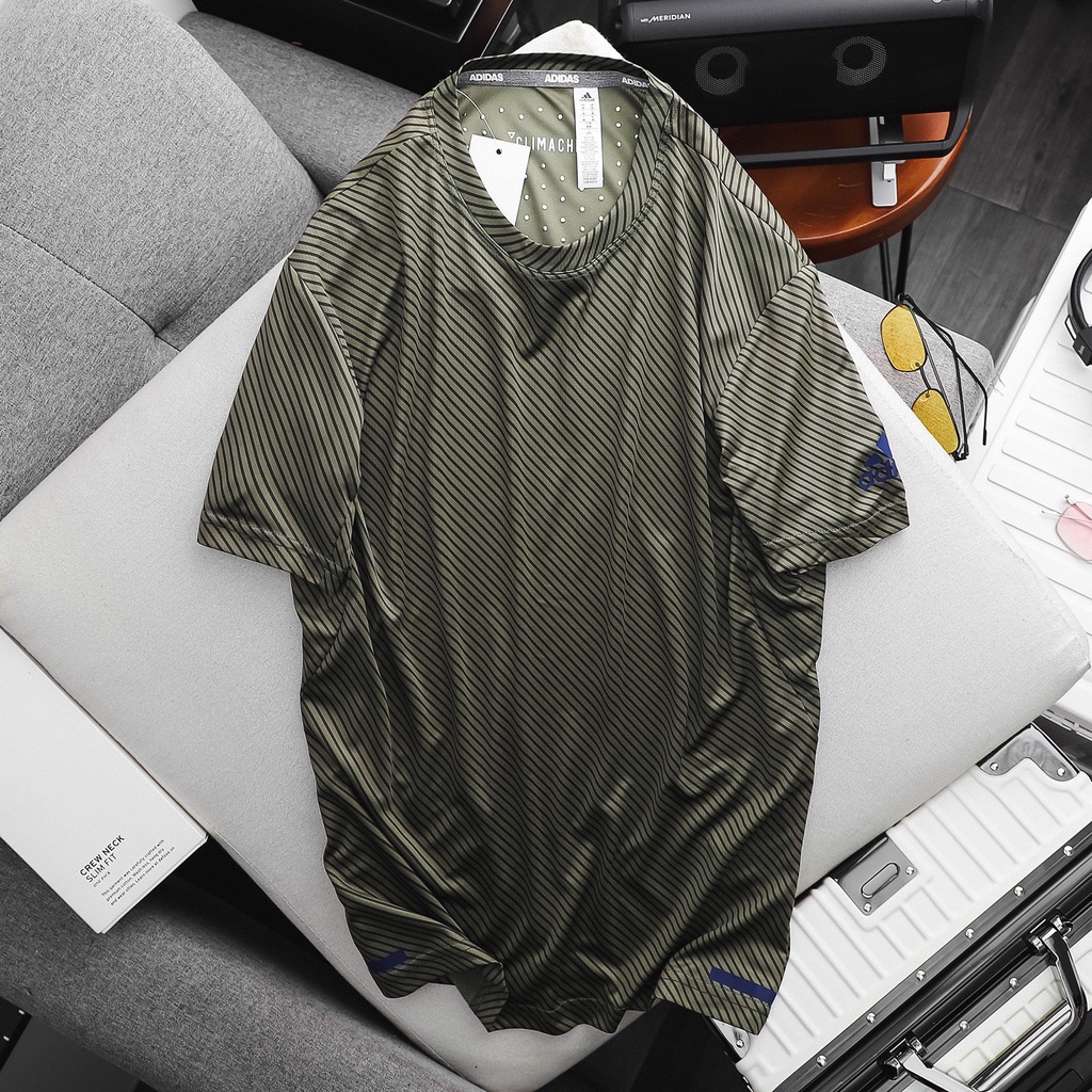 Áo Thun Lạnh Thể Thao Nam Adidas 3 Lá CLIMACHILL Sọc Cực Mát Siêu Khô 6 Màu