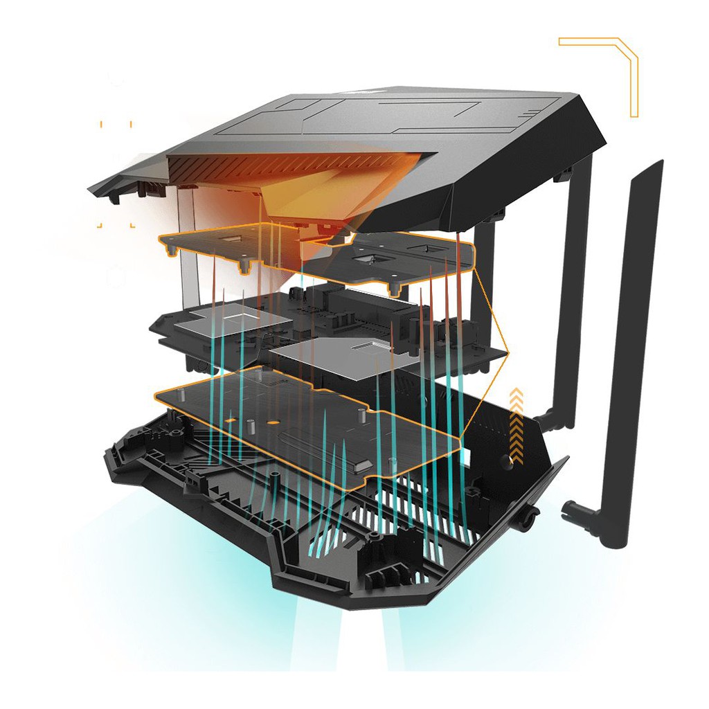 Router Wifi 6 ASUS TUF Gaming AX5400 Băng Tần Kép TUFAX5400 Hàng Chính Hãng