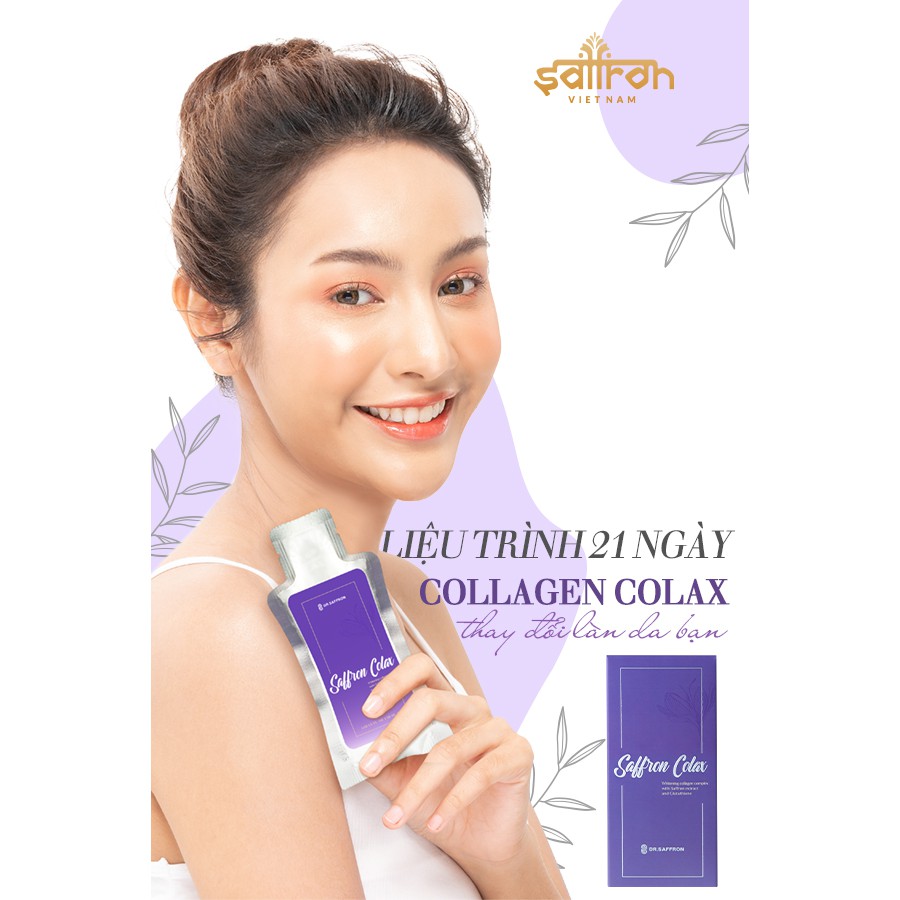 Combo 2 hộp Collagen cô đặc Saffron Colax thương hiệu DR.SAFFRON dạng nước hộp 7 túi x 30ML