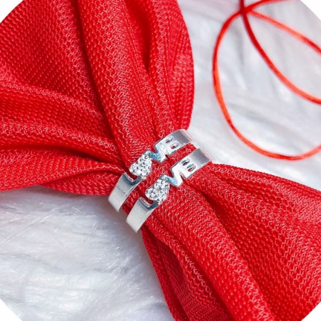 NHẪN ĐÔI CHỮ LOVE CHO CẶ ĐÔI BẠC TA NGUYÊN CHẤT