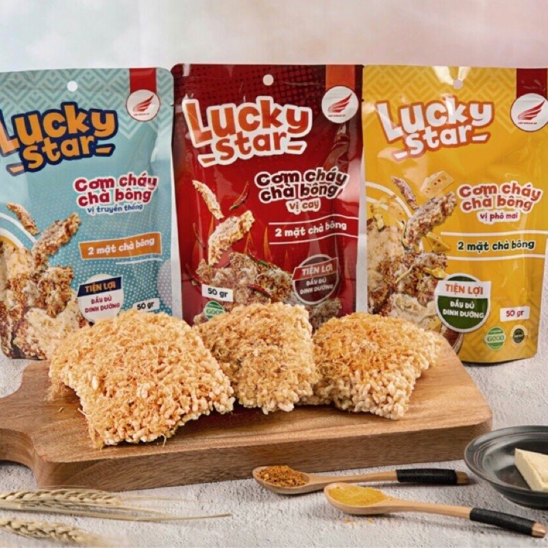 CƠM CHÁY CHÀ BÔNG LUCKY STAR SIÊU NGON
