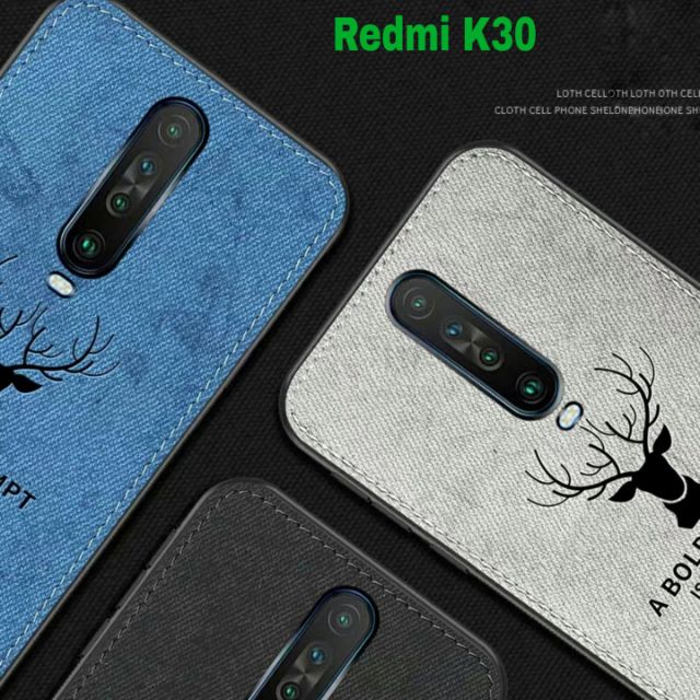Ốp lưng Redmi K30 / K30 5G / K30 Pro / K40 / Poco F2 Pro / K50 Gaming / K60 / K60 Pro chống sốc vải đầu hươu cao cấp