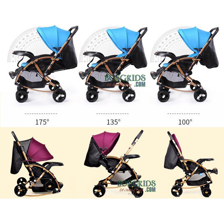 Xe đẩy 2 chiều cho bé rộng nhất Baobaohao C3
