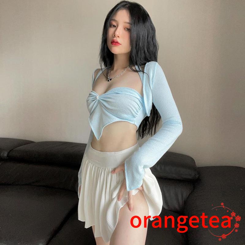Áo Crop Top Hai Dây Màu Sắc Thời Trang Cho Nữ