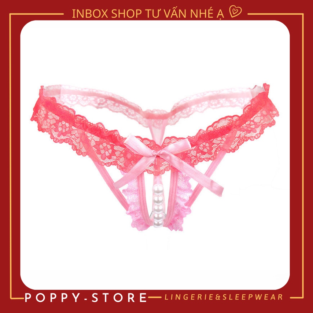 Quần lót nữ xẻ đáy-lọt khe-đính chuỗi cườm táo bạo ⚡Mã AT34 /  CHE TÊN SẢN PHẨM⚡Quần nữ kháng khuẩn đạt tiêu chuẩn