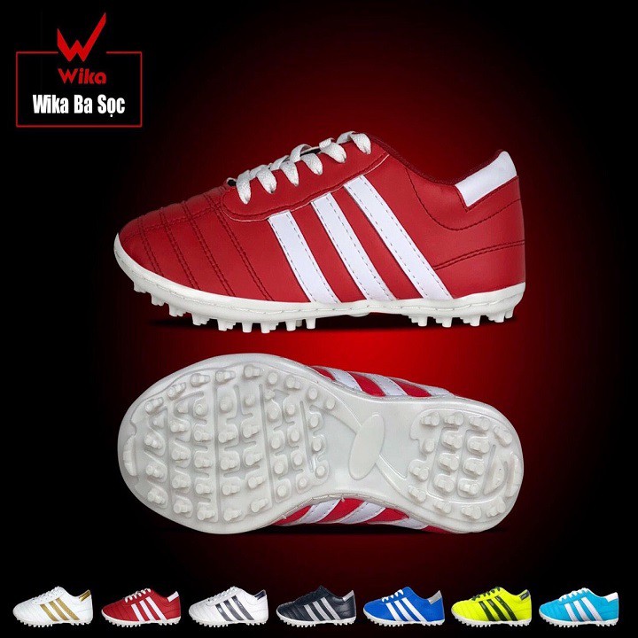 Giày Đá Bóng Wika 3 Sọc 🧡Nhập Mã Giảm [NCVV5KK] ⚽Flash Sale Giày Đá Bóng Tốt