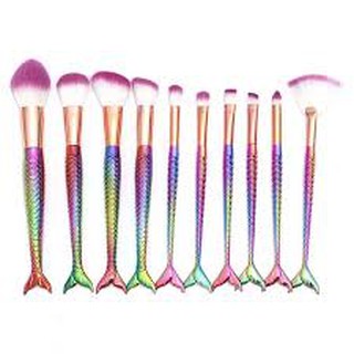 Set 10 Cọ Trang Điểm Cán Đuôi Cá