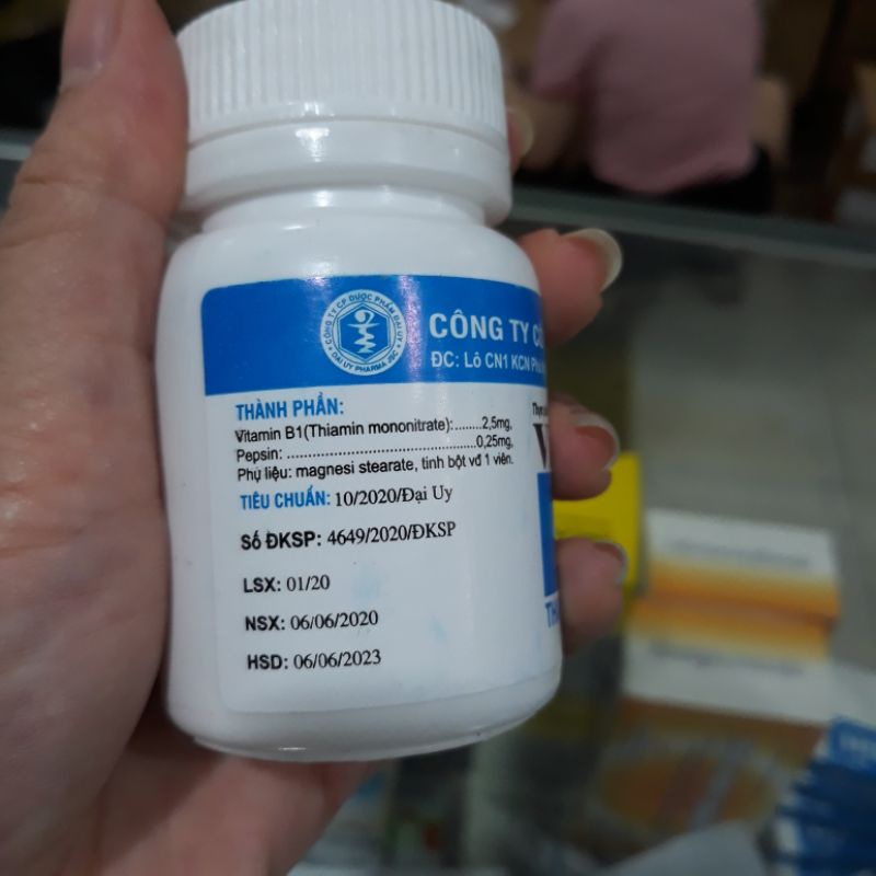 Vitamin b1 giúp trẻ em người lớn ăn ngủ ngon làm đẹp, đắp mặt, tắm trắng , gội đầu kích thích mọc tóc - lọ 300 viên