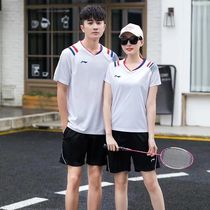Li Ning Bộ Đồ Thể Thao Cầu Lông Ngắn Tay Thoáng Khí Cho Nam Và Nữ