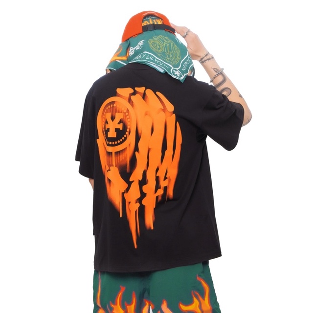 DirtyCoins Spray Logo T-Shirt - Black