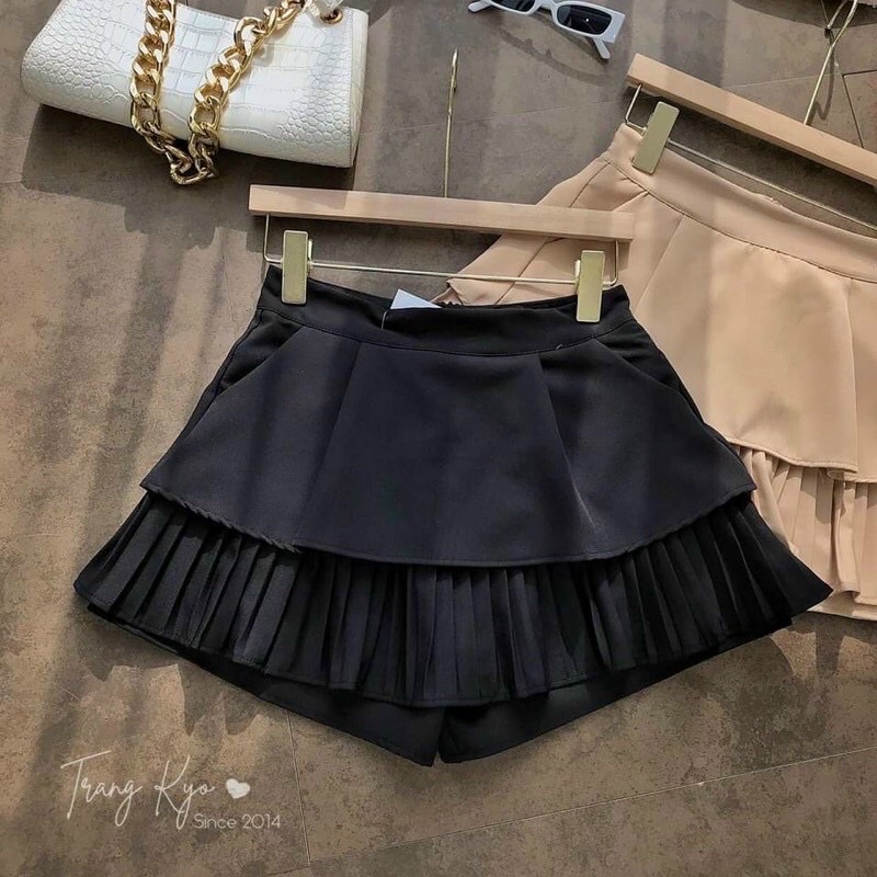 CHÂN VÁY A TẦNG XẾP LY CỰC XINH