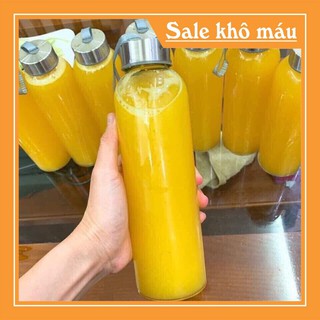 Bình Đựng Nước Thủy Tinh 500 ml - Chai đựng nước thủy tinh có quai xách