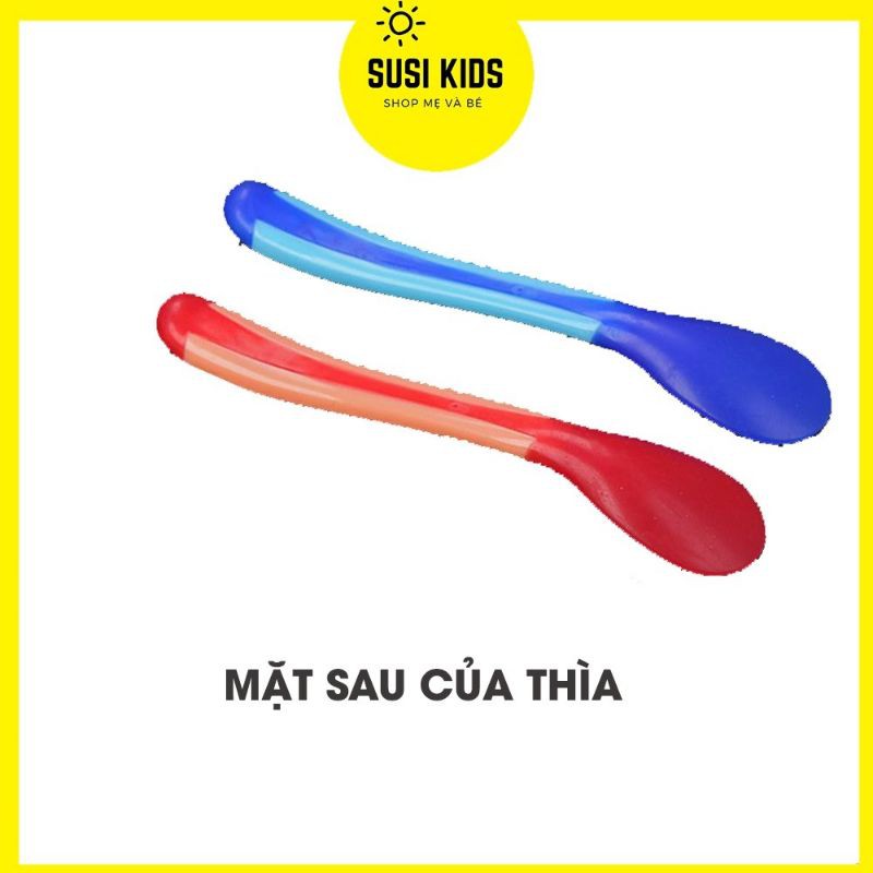 Thìa ăn dặm báo nóng nhựa PP