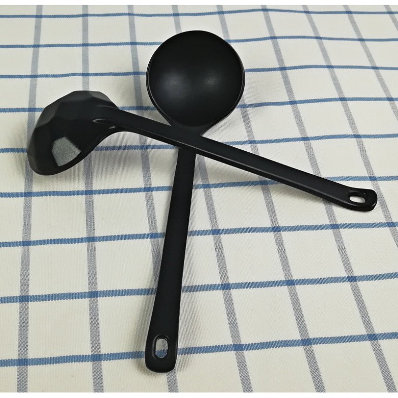 Muỗng cơm, vá cơm màu đen nhám đủ size