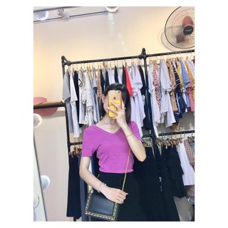 Áo Croptop Xoắn Ngực Mặc 2 Kiểu ( Ảnh Thật )
