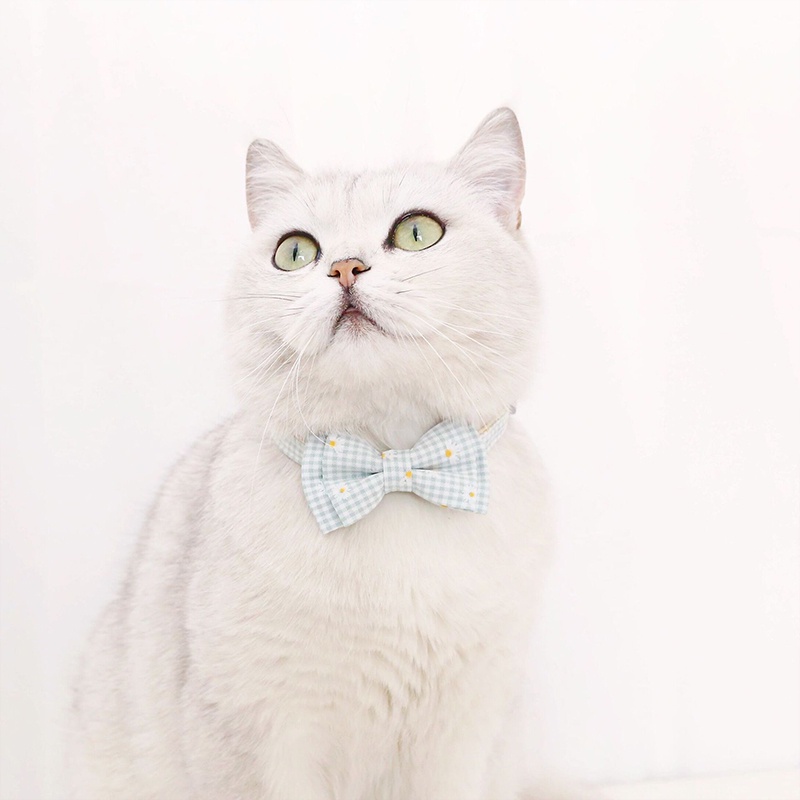 &lt;cutepethome&gt;Nơ Đeo Cổ Bằng Vải Cotton In Họa Tiết Hoa Hướng Dương Dễ Thương Cho Thú Cưng