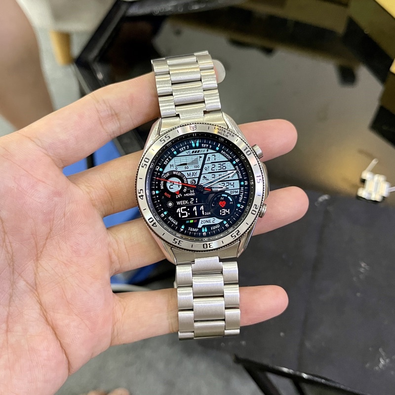 Dây thép ngàm cong chốt thông minh cho Galaxy Watch 3 45mm