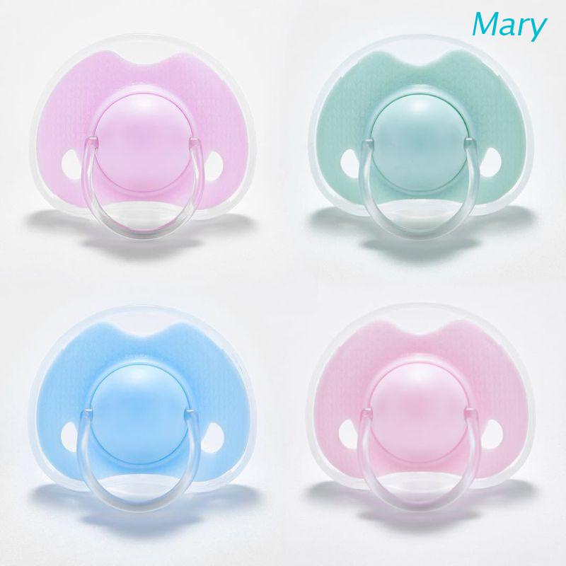 Núm ti giả đầu tròn bằng silicone dành cho trẻ sơ sinh