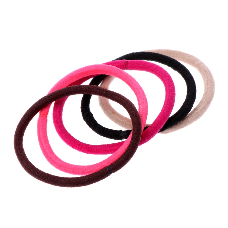 Set 18 Dây Cột Tóc Co Giãn 4mm Dành Cho Nữ