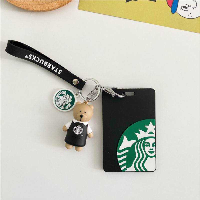 Vỏ Đựng Thẻ Id/Thẻ Điều Khiển Gắn Dây Đeo Kiểu Starbucks Thời Trang