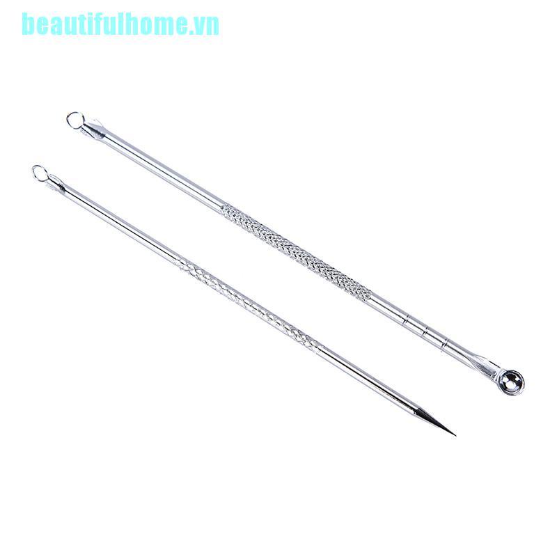 (Hàng Mới Về) Bộ 2 Dụng Cụ Nặn Mụn 2 Đầu Cầm Tay