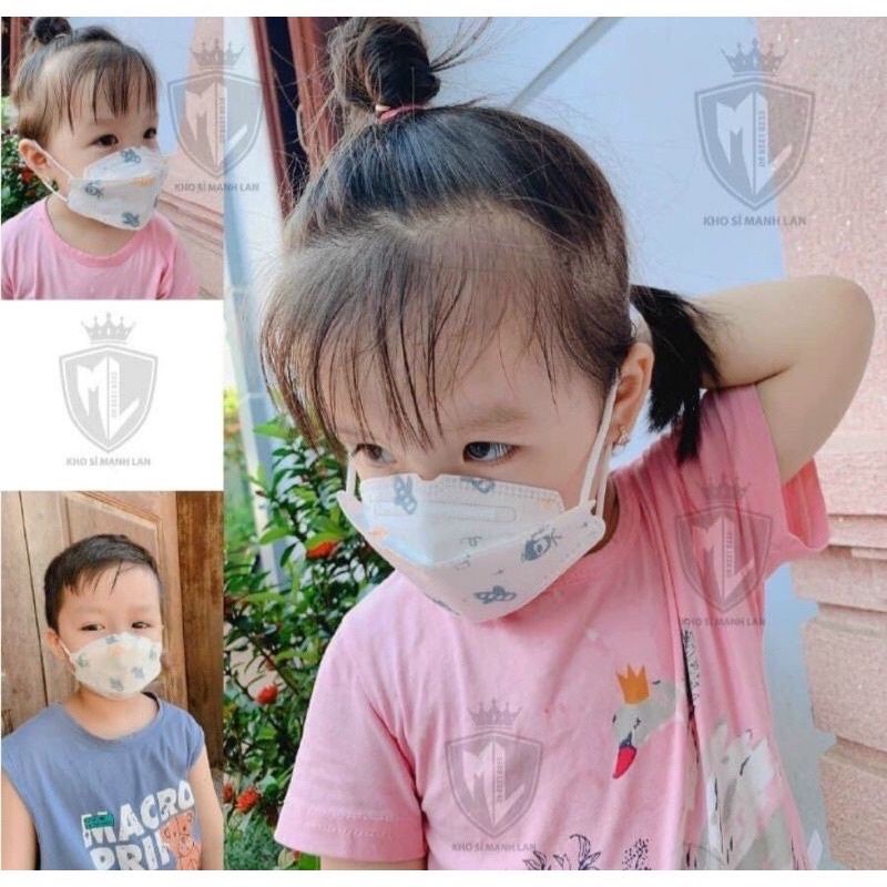 (Giá sỉ) Thùng 600 chiếc khẩu trang y tế Kf94 trẻ em (3 -6 tuổi)