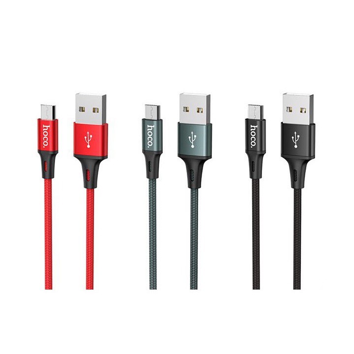 Cáp sạc nhanh HOCO DU10 Max Type-C/MicroUSB (Dây dù, 3.0A, 2m)