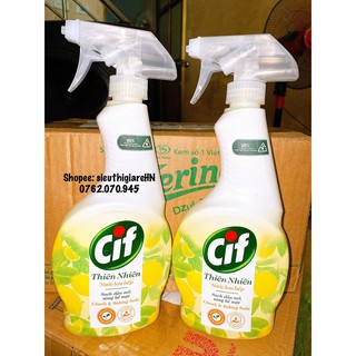 Nước Lau Bếp Đa Năng Cif Thiên Nhiên Chanh & Baking Soda 500ml