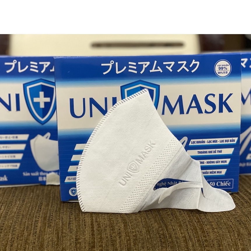 Khẩu trang 3D UNIMASK chính hãng chống bụi mịn,kháng khuẩn cao