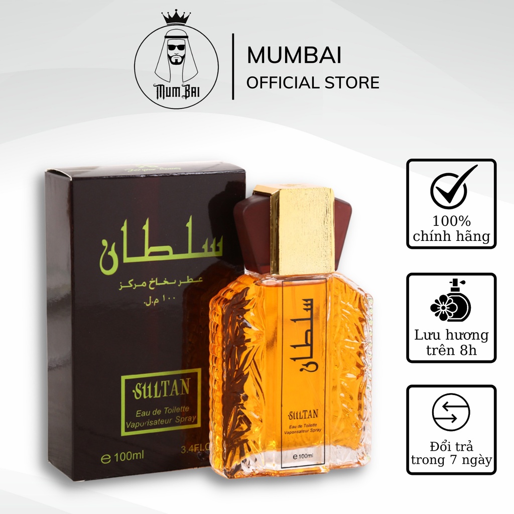 Nước hoa Dubai chính hãng, Tinh dầu nước hoa Dubai SULTAN cao cấp -100ml, Hương thơm sang trọng