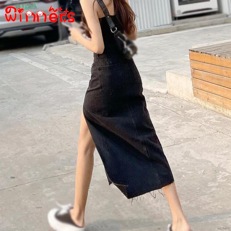 chân váy jean Lưng Cao Xẻ Tà Thời Trang Mùa Hè Cho Nữ | BigBuy360 - bigbuy360.vn