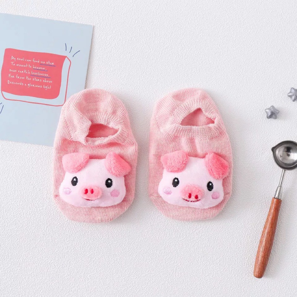 Tất vớ hình thú chống trơn cho bé hàng quảng châu CAO CẤP - được chọn mẫu 0-3 tuổi