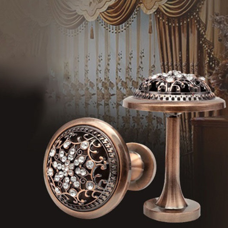 Set 2 Móc Treo Rèm Cửa Cổ Điển Kèm Ốc Vít Giá Đỡ