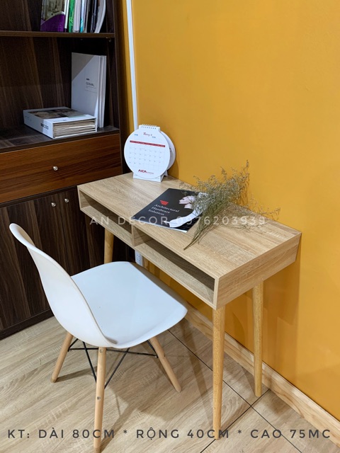 Bàn Làm Việc Bàn Học Đơn Giản Bằng Gỗ Phong Cách Bắc Âu Hàng Xuất Khẩu- Hiệu Mình Decor