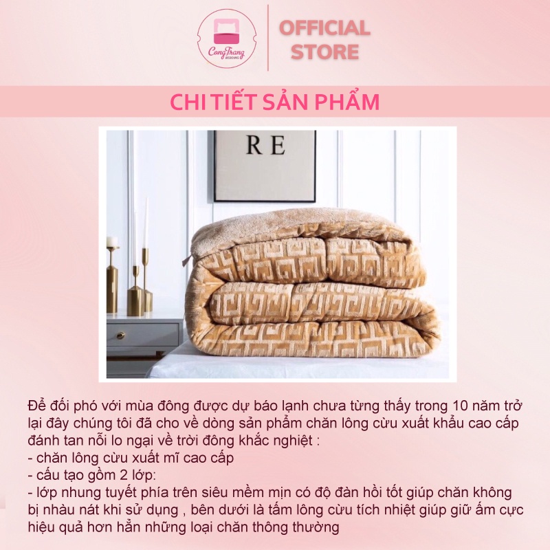 Chăn lông cừu Chữ Vạn Untimate 2 lớp mẫu mới 2020 siêu ấm - (Size 2m x 2m3)
