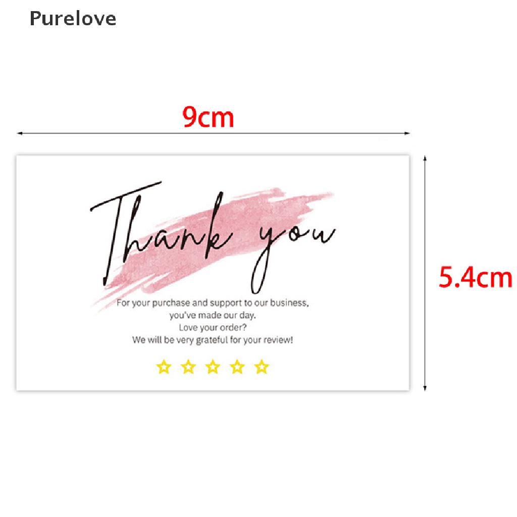 Bộ 30 Thẻ Trắng In Chữ Thank You For Your Độc Đáo