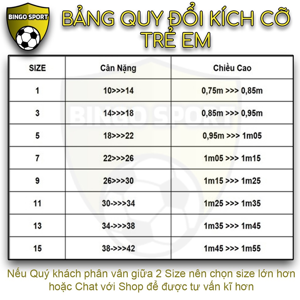 Áo Bóng Đá, Đá Banh, Thể Thao TRẺ EM  Thun Lạnh 4 Chiều Logo Thêu Nổi Cao Cấp CHELSEA Màu Xanh, Cam BINGO SPORT