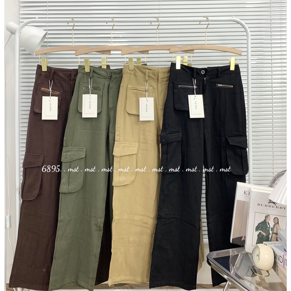 Quần kaki dáng suong túi hộp có khóa phong cách RETROSTYLE mã 6895