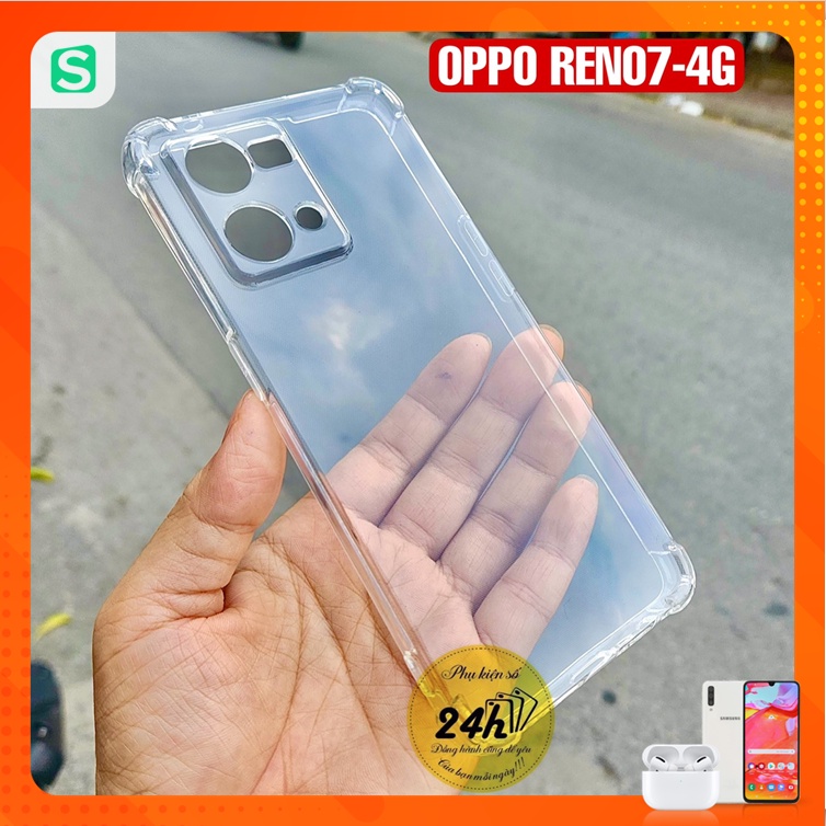 Ốp Lưng OPPO Reno 7 4G Reno7 4G Reno 8 4G F21 PRO 4G dẻo trong suốt bảo vệ chống sốc 4 góc - phukienso24h